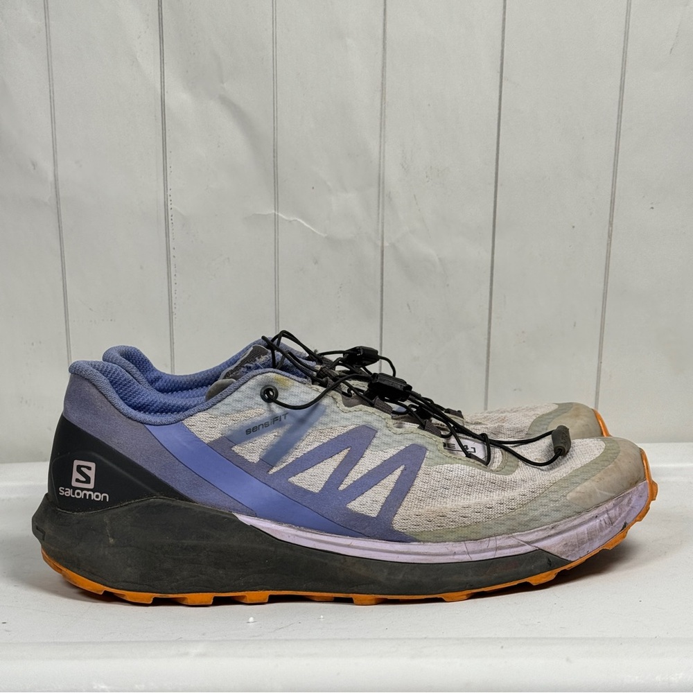 Salomon Womens US 9 Sense Ride 4‎ Hiking Trail Outdoor Runner Shoes Purple/Gray